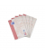 Briefblock 400159594 Recycling, ohne, Lineatur 22 / kariert, A4, 90g, rot, 50 Blatt
