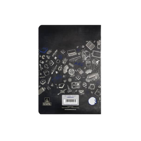 10 Stück Landre Schulheft 100050069, Lineatur 3 / Schreiblern-Lineatur / keine, A5, 80g, schwarz, 16 Blatt / 32 Seiten 4006144240032 Landre