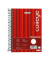Collegeblock 100050630, Muster, Lineatur 7 / kariert, A5, 70g, rot, 160 Blatt