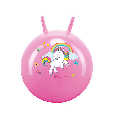 John Hüpfball Einhorn rosa
