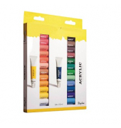 Rayher Künstler-Set Acrylfarben farbsortiert 24 x 12,0  ml