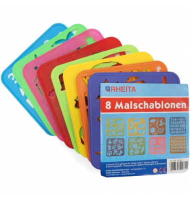 5248-1 Malschablonen 15x15cm sortiert