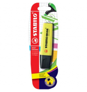Textmarker STABILO BOSS ORIGINAL, B-10129-10, Etui, gelb, 2-5mm Keilspitze