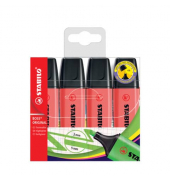 Textmarker STABILO BOSS ORIGINAL Etui, 70/4-40, rot, 2-5mm Keilspitze