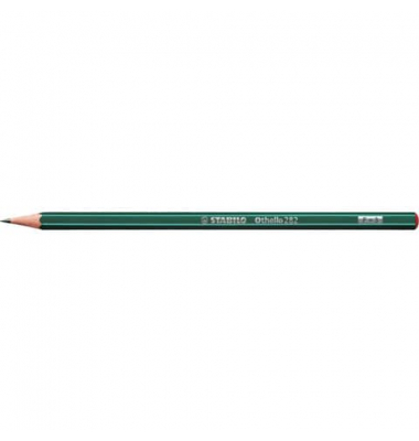 Bleistift STABILO Othello, 282, dunkelgrün mit hellgrünen Kantenstreifen, 2,2mm-3,0mm, F