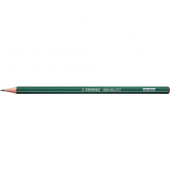 Bleistift STABILO Othello, 282, Härte H, 2,2mm-3,0mm, dunkelgrün mit hellgrünen Kantenstreifen