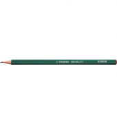 Bleistift STABILO Othello, 282/HB, Härte HB, 2,2mm-3,0mm, dunkelgrün mit hellgrünen Kantenstreifen