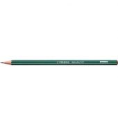 Bleistift STABILO Othello, 282/4H, Härte 4H, 2,2mm-3,0mm, dunkelgrün mit hellgrünen Kantenstreifen