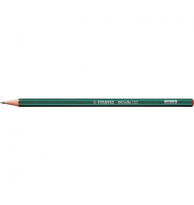 Bleistift STABILO Othello, 282/4H, dunkelgrün mit hellgrünen Kantenstreifen, 2,2mm-3,0mm, 4H