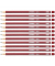 Bleistift STABILO Opéra, 285/B, rot mit weißen Kantenstreifen, 2,2mm, B