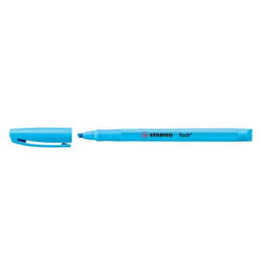 Textmarker STABILO flash, 555/31, Set, blau, 1-3,5mm Keilspitze