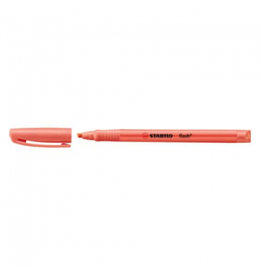Textmarker STABILO flash, 555/40, rot, 1-3,5mm Keilspitze