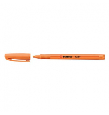 Textmarker STABILO flash, 555/54, orange, 1-3,5mm Keilspitze