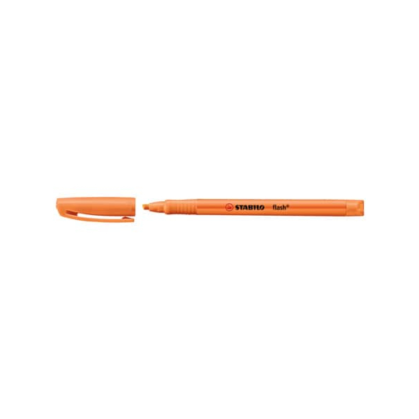10 Stück Stabilo Textmarker STABILO flash, 555/54, orange, 1-3,5mm Keilspitze 4006381131346 Stabilo