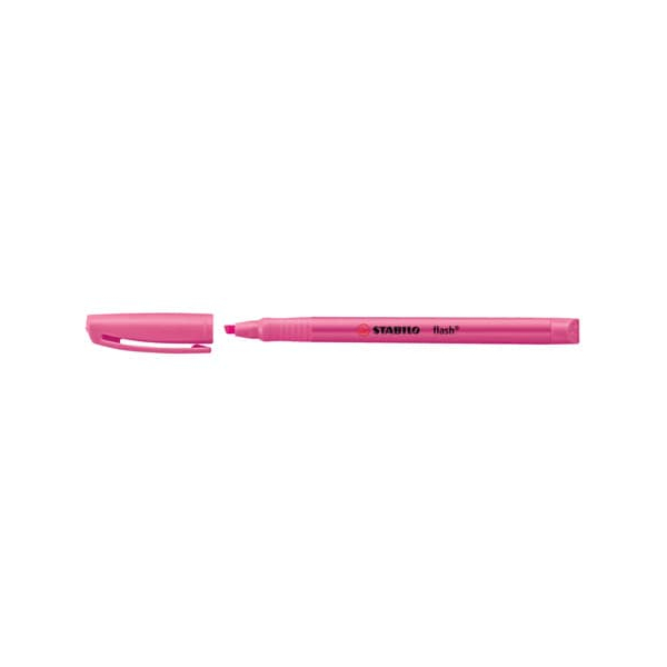 10 Stück Stabilo Textmarker STABILO flash, 555/56, pink, 1-3,5mm Keilspitze 4006381131377 Stabilo