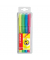 Textmarker STABILO flash Etui, 555/4, Etui, 4-farbig sortiert, 1-3,5mm Keilspitze