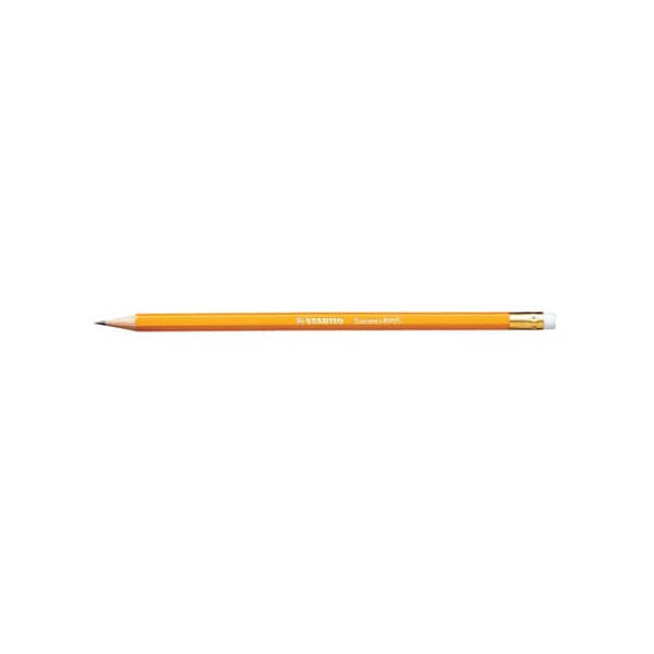 12 Stück Stabilo Bleistift STABILO Swano, 4905, Härte HB, 2,2mm, gelb, mit Radiergummi 4006381139038 Stabilo