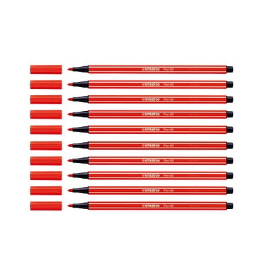 Pen 68 Filzstifte rot