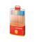 Fineliner-Set point 88, 8820-031, orange, wei&szlig;e Streifen (Schreibfarbe: 20-farbig sortiert), 0,4mm