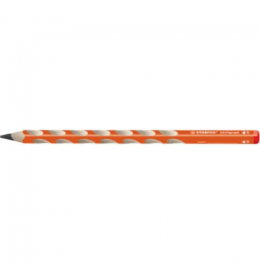 Bleistift EASYgraph, 322/03-2B, H&auml;rte 2B, 3,15mm, orange