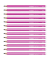 Bleistift STABILO Trio dick, 399/01-HB, pink mit weißen Kantenstreifen, 3,15mm, HB