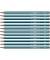 Bleistift STABILO Trio, 369/HB, petrol mit weißen Kantenstreifen, 2,2mm, HB