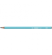 Bleistift STABILO Trio, 369/02-HB, Härte HB, 2,2mm, blau mit weißen Kantenstreifen