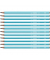 Bleistift STABILO Trio, 369/02-HB, blau mit weißen Kantenstreifen, 2,2mm, HB