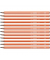 Bleistift STABILO Trio, 369/03-HB, orange mit weißen Kantenstreifen, 2,2mm, HB