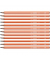 Bleistift STABILO Trio, 369/03-2B, orange mit weißen Kantenstreifen, 2,2mm, 2B