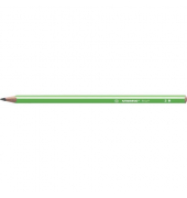 Bleistift STABILO Trio, 369/04-2B, Härte 2B, 2,2mm, grün mit weißen Kantenstreifen