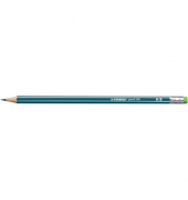 Bleistift STABILO pencil 160, 2160/HB, Härte HB, 2,2mm, petrol, mit Radiergummi