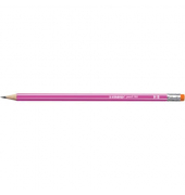 Bleistift STABILO pencil 160, 2160/01-HB, Härte HB, 2,2mm, pink, mit Radiergummi