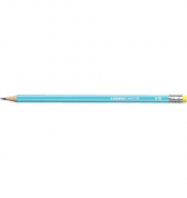 Bleistift STABILO pencil 160, 2160/02-HB, Härte HB, 2,2mm, hellblau, mit Radiergummi