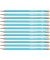 Bleistift STABILO pencil 160, 2160/02-HB, Härte HB, 2,2mm, hellblau, mit Radiergummi
