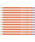 Bleistift STABILO pencil 160, 2160/03-HB, orange, 2,2mm, HB