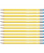 Bleistift STABILO pencil 160, 2160/05-HB, Härte HB, 2,2mm, gelb, mit Radiergummi