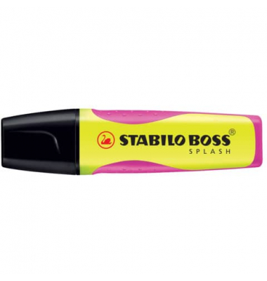 Textmarker STABILO BOSS Splash, 75/24, gelb, 2-5mm Keilspitze