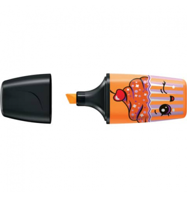 Textmarker STABILO BOSS MINI Sweet Friends Edition, 07/54-8, orange, 2-5mm Keilspitze