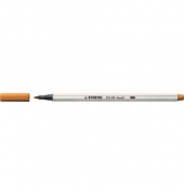Premium-Filzstift mit Pinselspitze für variable Strichstärken - Pen 68 brush - Einzelstift - ocker dunkel