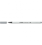 Premium-Filzstift mit Pinselspitze für variable Strichstärken - Pen 68 brush - Einzelstift - mittelgrau