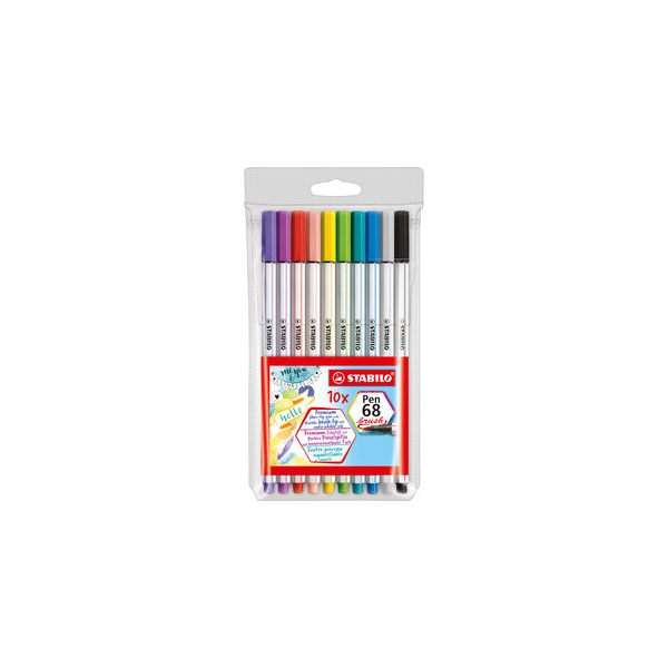 4006381546157 - Premium-Filzstift mit Pinselspitze Pen 68 brush Etui VE=10 Far