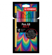 Premium-Filzstift - Pen 68 - ARTY - 12er Pack - mit 12 verschiedenen Farben