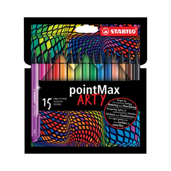 6 Stück Stabilo Faserschreiberetui 15ST PointMax ARTY 4006381557498 Stabilo 15 Stück