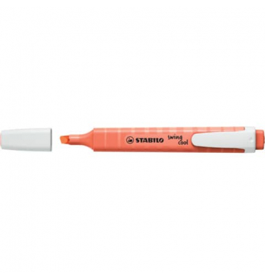 Textmarker swing cool Pastel, 275/140-8, Korallrot, 1-4mm Keilspitze