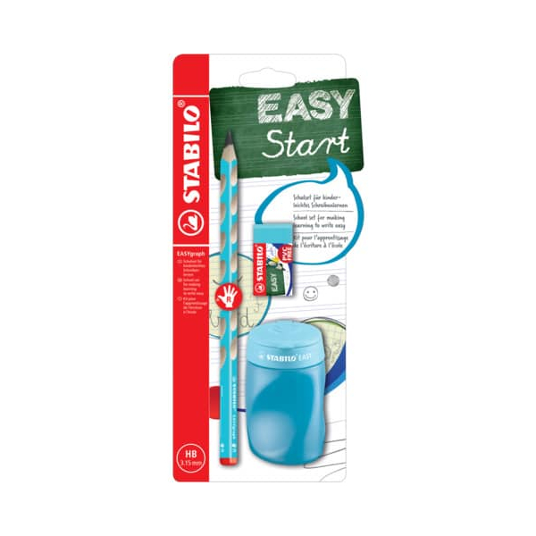 3 Stück Stabilo Schreibgeräteset STABILO EASYgraph, B-56679-3, blau, 3,15mm, HB 4006381566797 Stabilo 3 Stück