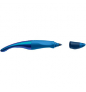 Ergonomischer Tintenroller für Linkshänder - EASYoriginal Holograph Edition in blau -  Einzelstift - Schreibfarbe blau (löschbar