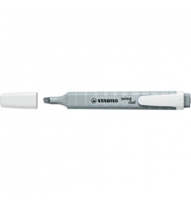 Textmarker STABILO swing cool, 275/194-8, seidengrau, 1+4mm Keilspitze