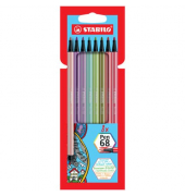 Premium-Filzstift - Pen 68 - 8er Pack - mit 8 verschiedenen Farben