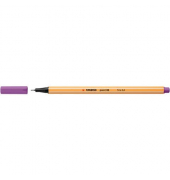 Fineliner point 88, 88/60, orange, wei&szlig;e Streifen (Schreibfarbe: pflaume), 0,4mm